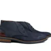 Hoge Veterschoenen | Nette Schoenen^Van Lier Hoge Veter Amalfi Navy Blauw Nubuck