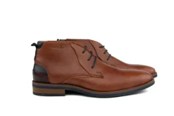 Hoge Veterschoenen | Nette Schoenen^Van Lier Hoge Veter Amalfi Cognac
