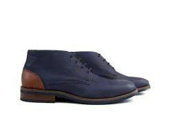 Hoge Veterschoenen | Nette Schoenen^Van Lier Hoge Veter Amalfi Navy Blauw