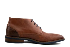 Hoge Veterschoenen | Nette Schoenen^Van Lier Hoge Veter Amalfi  Licht Cognac Leer