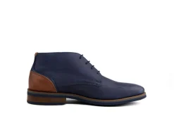 Hoge Veterschoenen | Nette Schoenen^Van Lier Hoge Veter Amalfi Navy Blauw