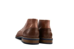 Hoge Veterschoenen | Nette Schoenen^Van Lier Hoge Veter Amalfi Licht Cognac Leer