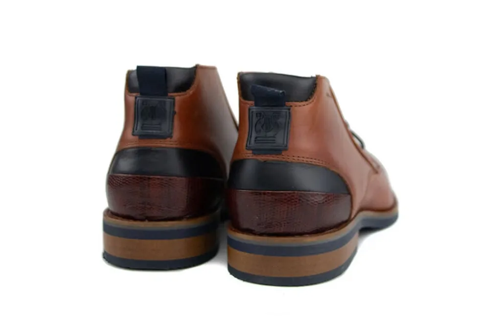 Hoge Veterschoenen | Nette Schoenen^Van Lier Hoge Veter Amalfi Cognac