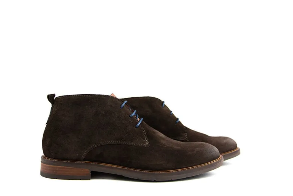 Hoge Veterschoenen | Nette Schoenen^Van Lier Hoge Veter Boston Testa di Moro