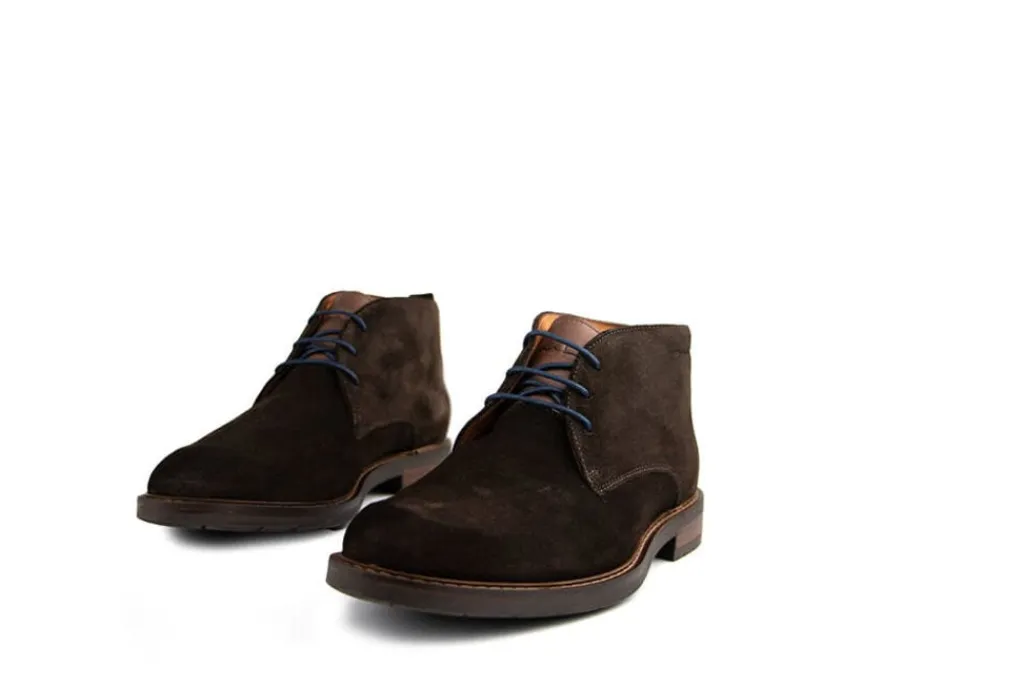 Hoge Veterschoenen | Nette Schoenen^Van Lier Hoge Veter Boston Testa di Moro