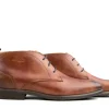Hoge Veterschoenen | Nette Schoenen^Van Lier Hoge Veter Cognac Leer