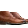 Hoge Veterschoenen | Nette Schoenen^Van Lier Hoge Veter Cognac Leer
