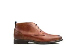 Hoge Veterschoenen | Nette Schoenen^Van Lier Hoge Veter Cognac Leer