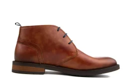 Hoge Veterschoenen | Nette Schoenen^Van Lier Hoge Veter Cognac Leer