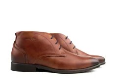 Hoge Veterschoenen | Nette Schoenen^Van Lier Hoge Veter Erasmo Cognac
