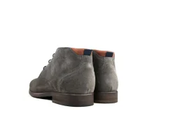 Hoge Veterschoenen | Nette Schoenen^Van Lier Hoge Veter Erasmo Donkergrijs Suède