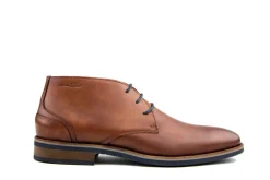 Hoge Veterschoenen | Nette Schoenen^Van Lier Hoge Veter Licht Cognac Leer
