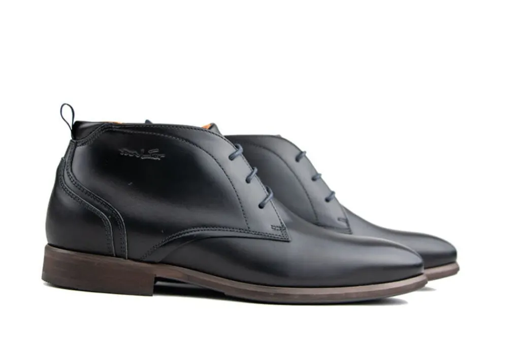 Hoge Veterschoenen | Nette Schoenen^Van Lier Hoge Veter Zwart Leer
