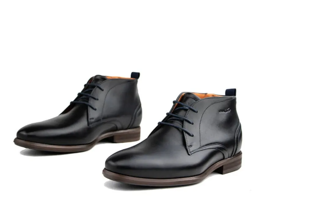 Hoge Veterschoenen | Nette Schoenen^Van Lier Hoge Veter Zwart Leer