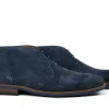 Hoge Veterschoenen | Nette Schoenen^Van Lier Hoge Veterschoen Donkerblauw Suede