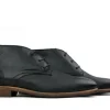 Hoge Veterschoenen | Nette Schoenen^Van Lier Hoge Veterschoen Zwart Leer Perfo