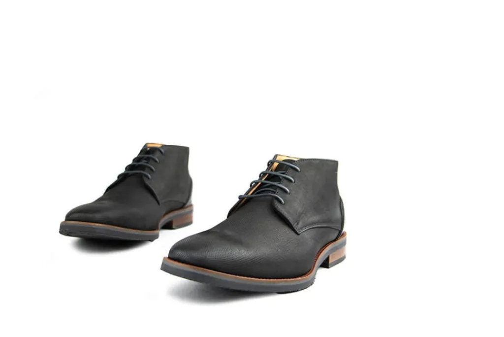 Hoge Veterschoenen | Nette Schoenen^Van Lier Hoge Veterschoen Amalfi Donkergrijs