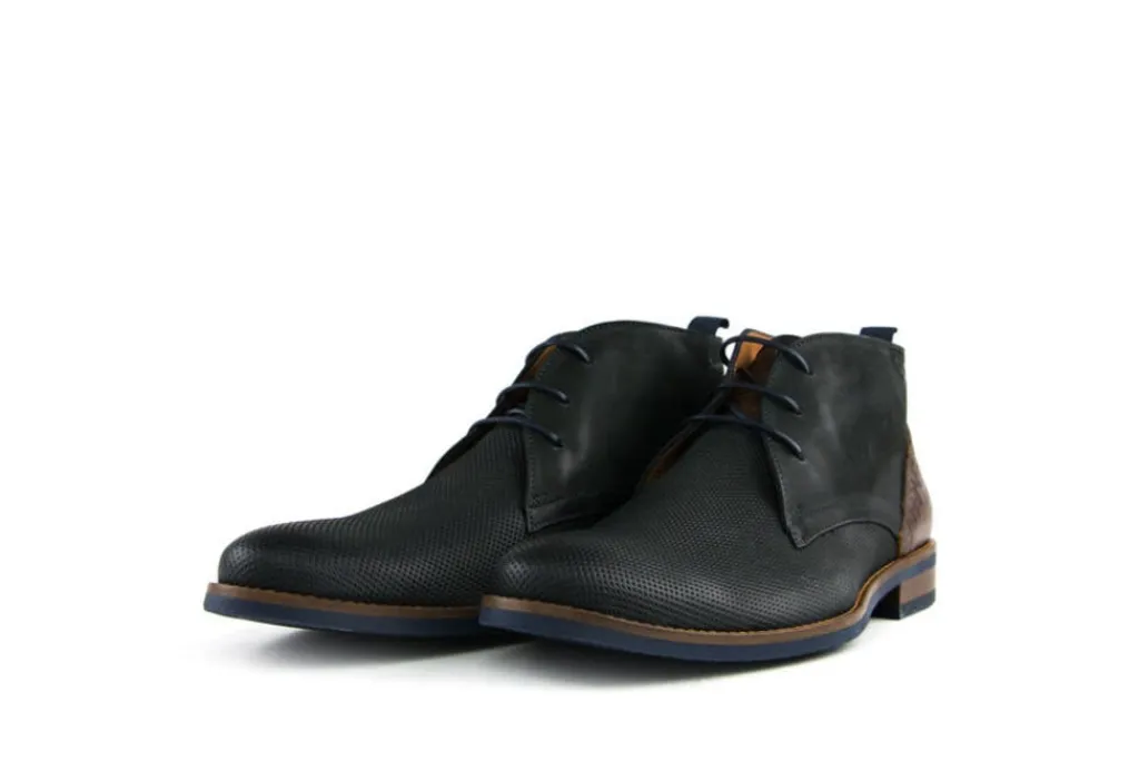 Hoge Veterschoenen | Nette Schoenen^Van Lier Hoge Veterschoen Grijs Nubuck