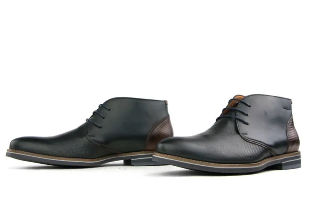 Hoge Veterschoenen | Nette Schoenen^Van Lier Hoge Veterschoen Grijs Leer Perfo