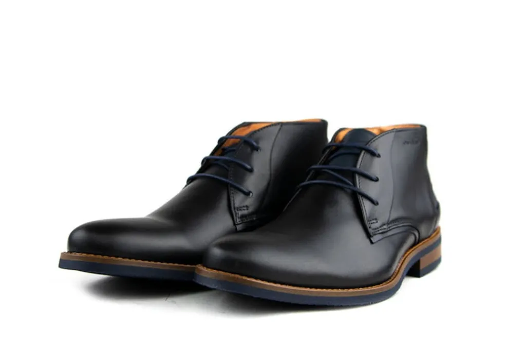 Nette Schoenen | Hoge Veterschoenen^Van Lier Hoge Veterschoenen Zwart