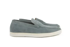 Loafers / Instappers^Van Lier Loafer Lugano Grijs Blauw