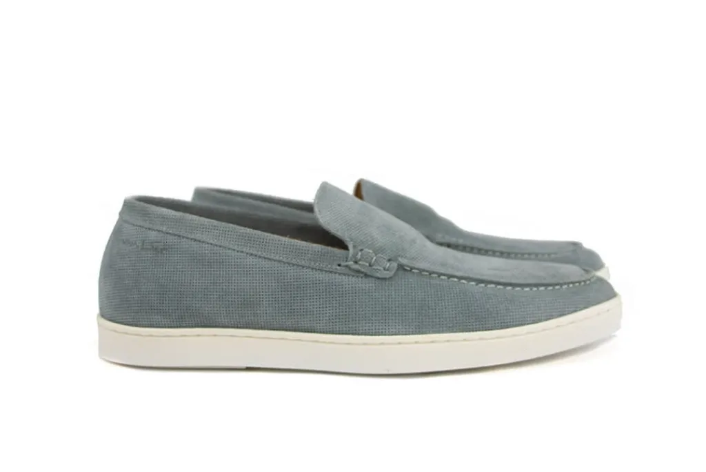 Loafers / Instappers^Van Lier Loafer Lugano Grijs Blauw
