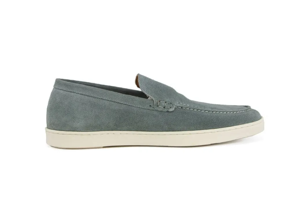 Loafers / Instappers^Van Lier Loafer Lugano Grijs Blauw