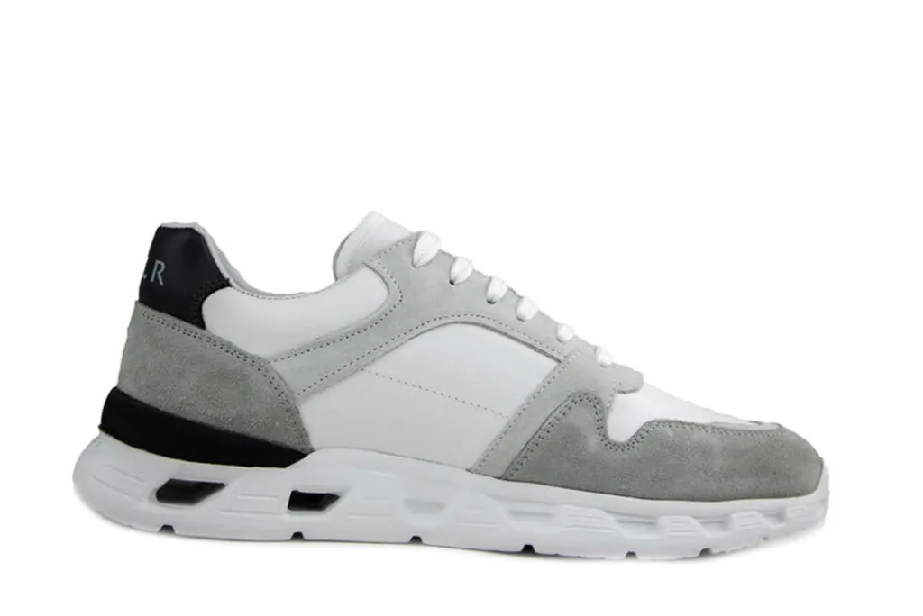 Sneakers^Van Lier Sneaker Ovada Lichtgrijs Combi