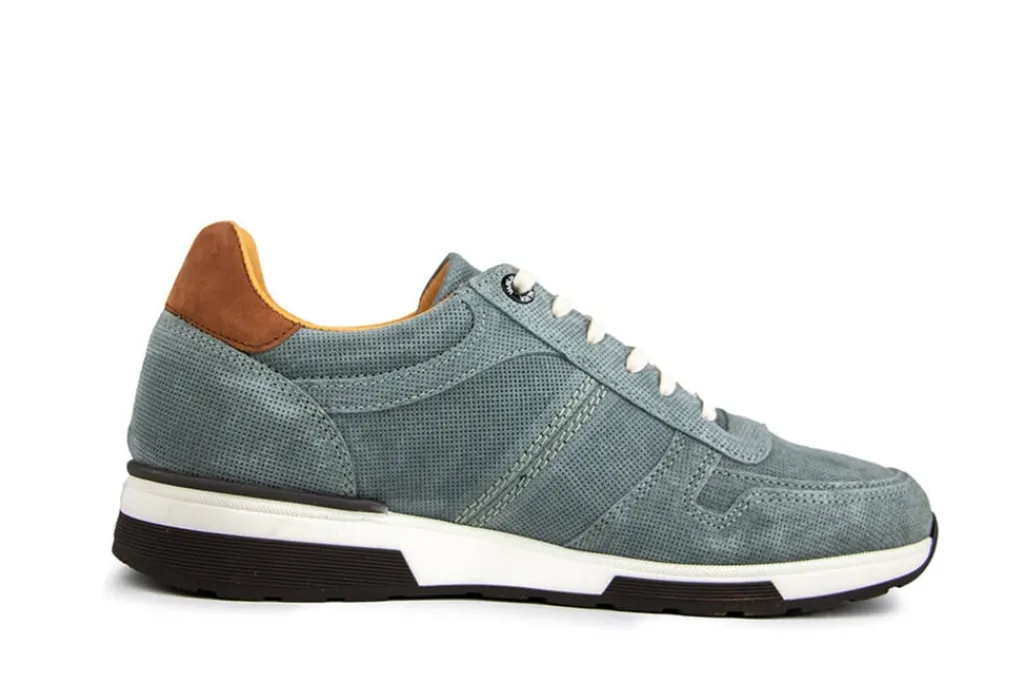 Sneakers^Van Lier Sneaker Positano Grijs Blauw