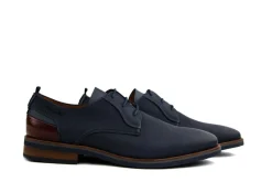 Veterschoenen | Nette Schoenen^Van Lier Veter Amalfi Navy Blauw Nubuck