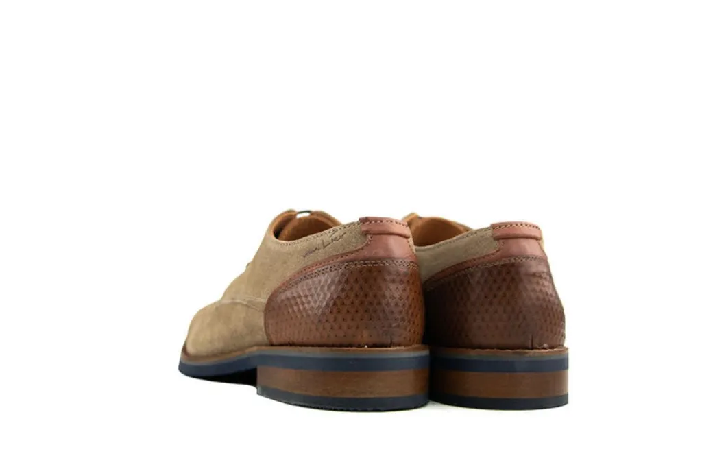 Veterschoenen | Nette Schoenen^Van Lier Veter Amalfi Taupe Suède