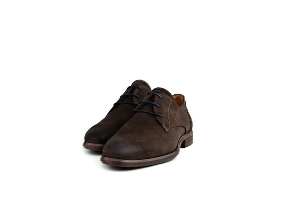 Veterschoenen | Nette Schoenen^Van Lier Veter Bruin Suede