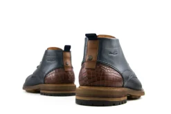 Veterboots En Bikerboot^Van Lier Veterboots Blauw Perfo