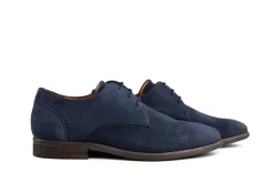 Veterschoenen | Nette Schoenen^Van Lier Veterschoen Erasmo Navy Blauw Suède