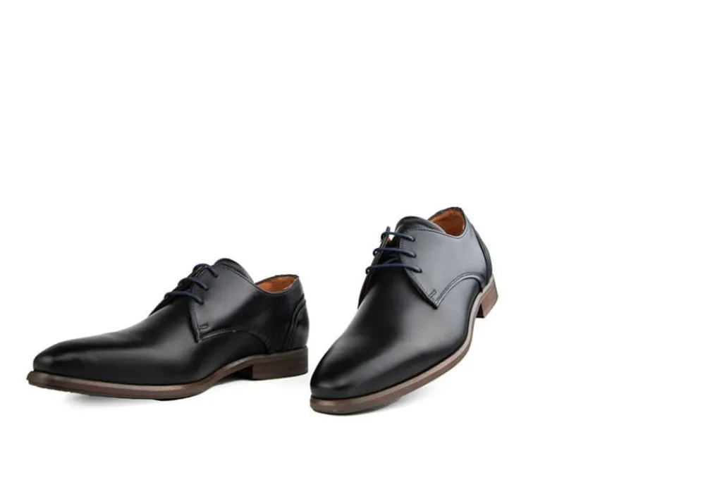 Veterschoenen | Nette Schoenen^Van Lier Veterschoen Erasmo Zwart