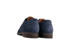 Veterschoenen | Nette Schoenen^Van Lier Veterschoen Erasmo Navy Blauw Suède