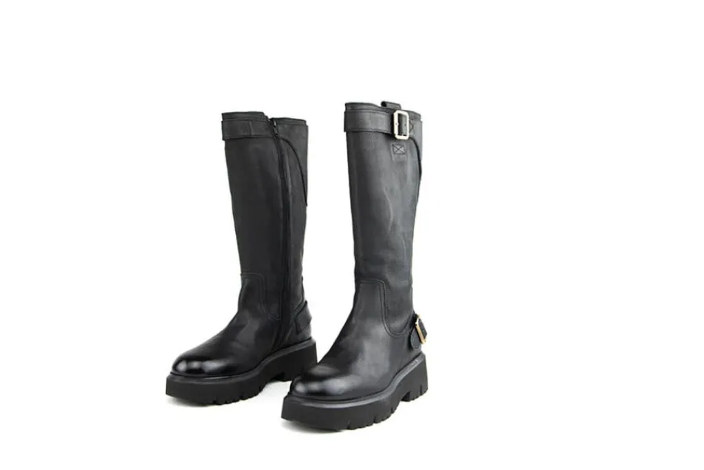 Veterboots En Bikerboots^Via Vai Bikerboot Ziva Blaine Garda Nero