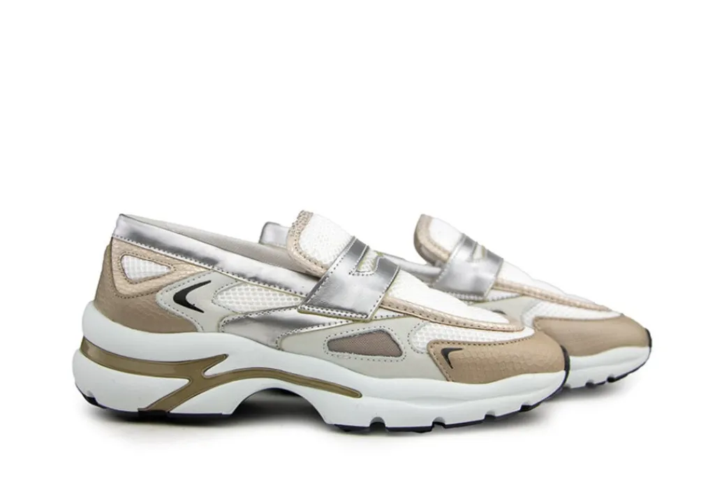 Loafers / Instappers^Via Vai Loafer Vesper Lana Dino Combi Platino