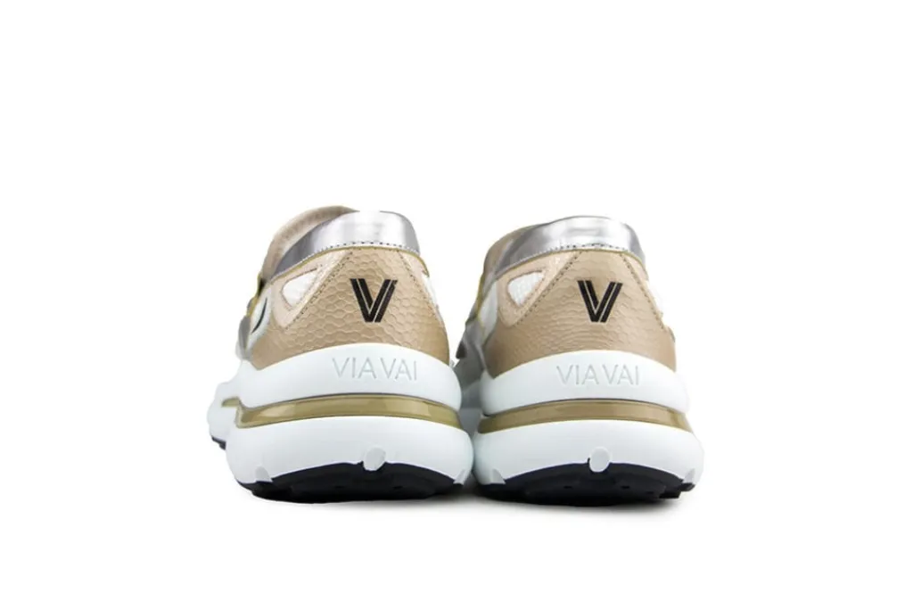 Loafers / Instappers^Via Vai Loafer Vesper Lana Dino Combi Platino