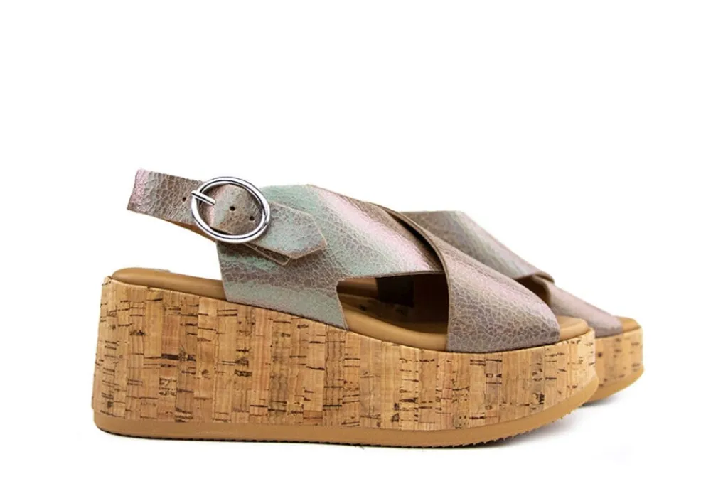Sandalen En Slippers | Sandalen^Via Vai Sandaal Sissel Raise Crack Pearl Tabacco