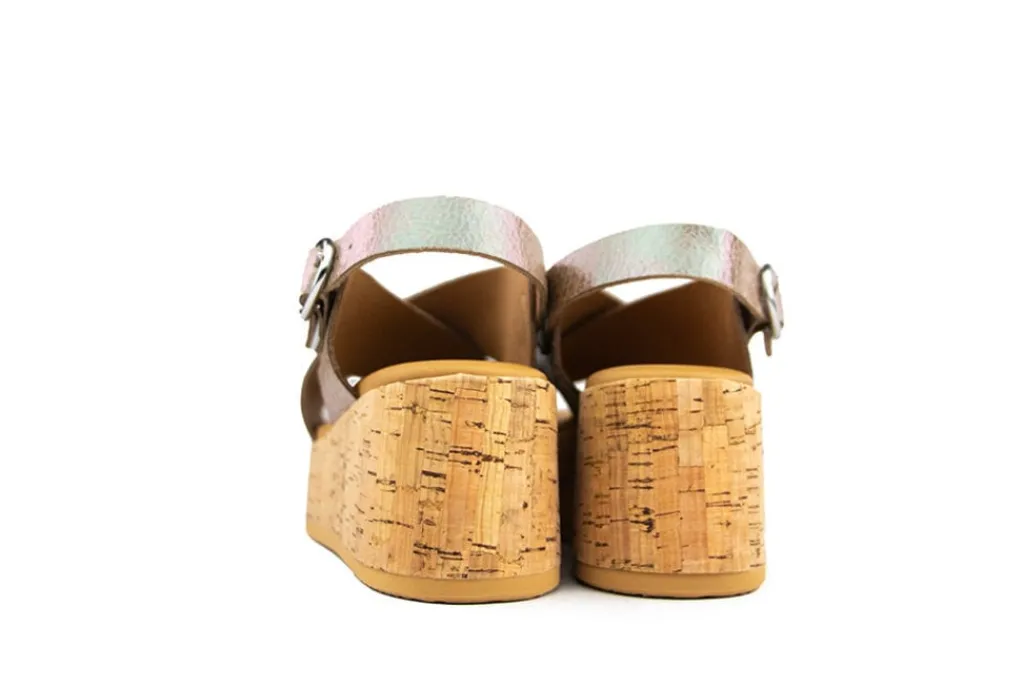 Sandalen En Slippers | Sandalen^Via Vai Sandaal Sissel Raise Crack Pearl Tabacco