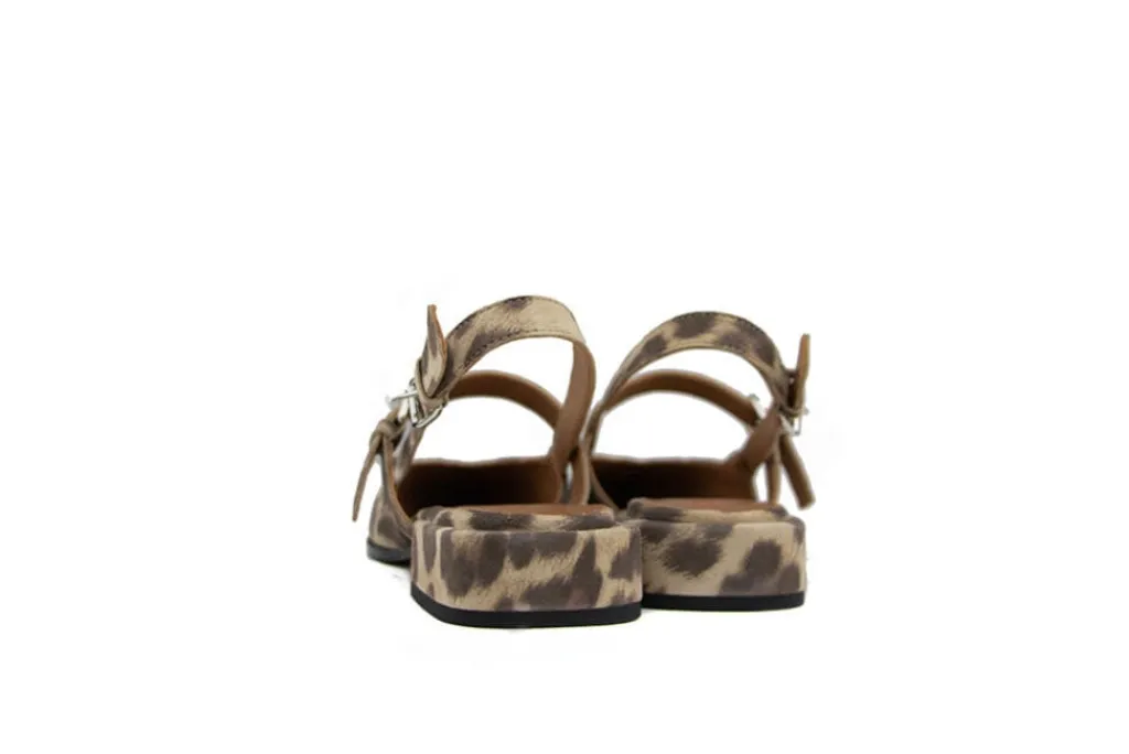 Bandschoenen | Ballerina's^Via Vai Slingback Jazz Valerie Giaguaro Brown