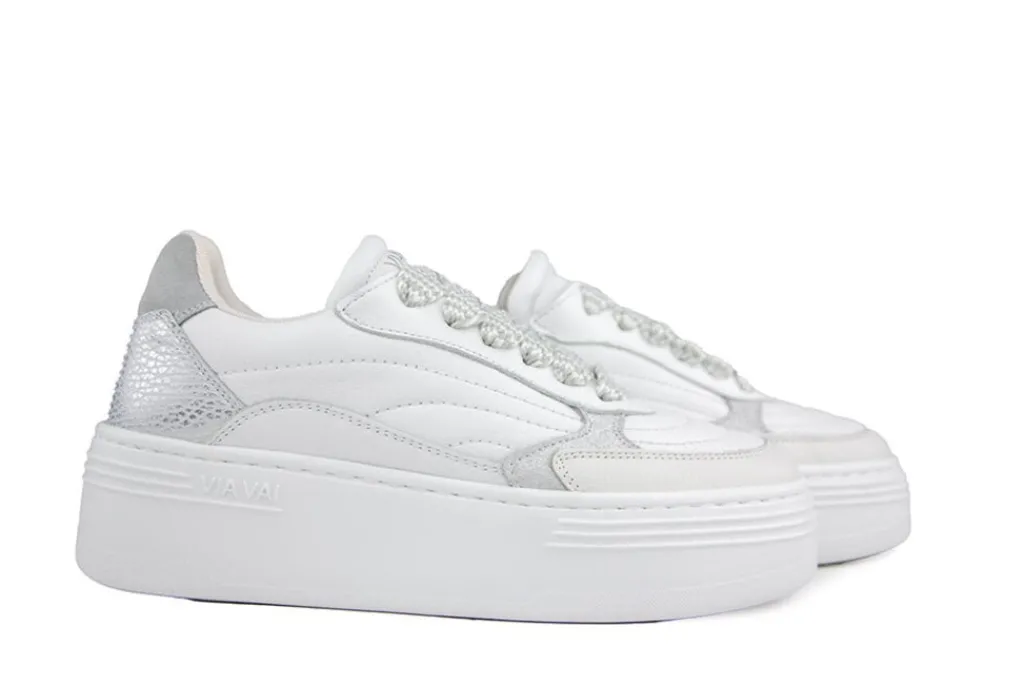 Sneakers^Via Vai Sneaker Isa Josie Vitello Combi Loden
