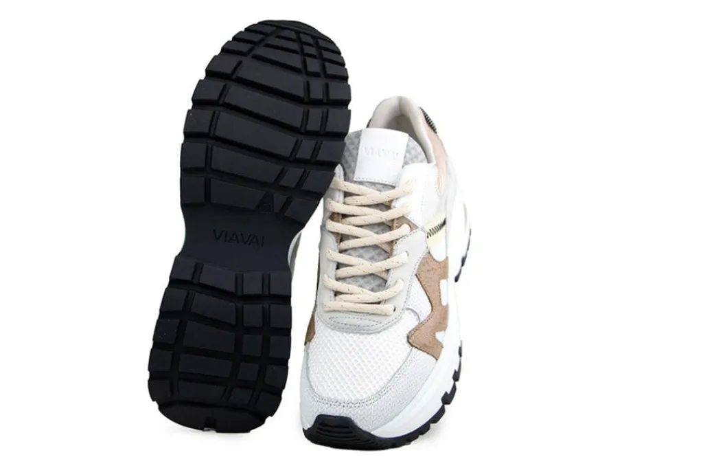 Sneakers^Via Vai Sneaker Liz Finley Braid Combi Tabacco