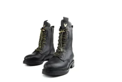 Veterboots En Bikerboots^Via Vai Veterboot Juliette Abby Cesano Nero