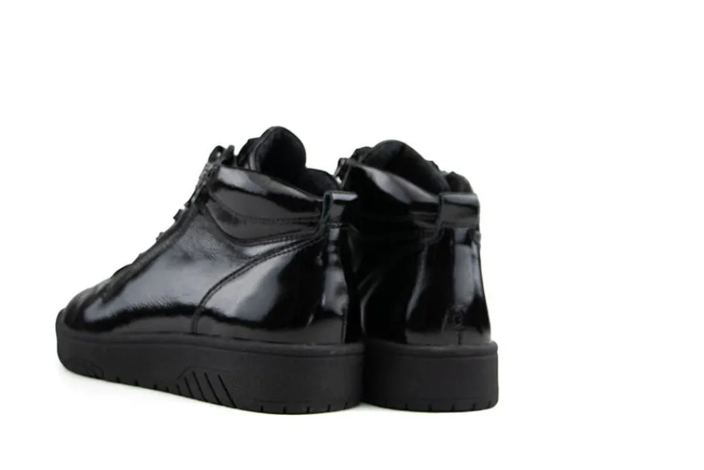 Sneakers | Wijdte H^Waldläufer Waldlaufer Hoge Sneaker Yuna Tapei Schwarz