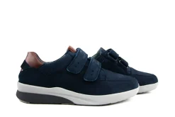 Klittenbandschoenen^Waldläufer Waldlaufer Klittenband Fabian Marine Cognac