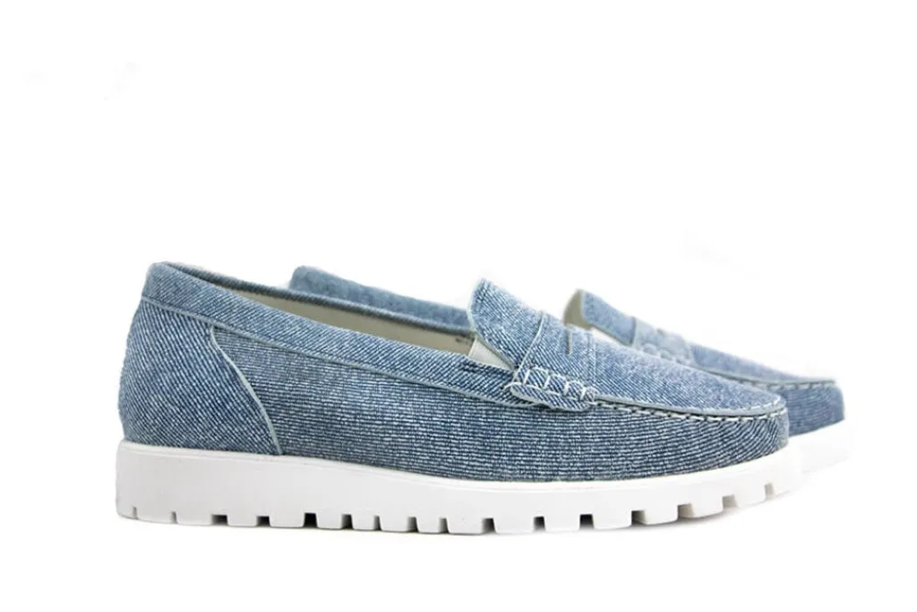 Loafers | Wijdte H^Waldläufer Waldlaufer Loafer Hegli Jeansleder Denim