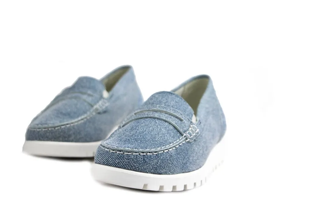 Loafers | Wijdte H^Waldläufer Waldlaufer Loafer Hegli Jeansleder Denim