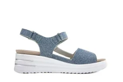 Sandalen En Slippers | Wijdte H^Waldläufer Waldlaufer Sandaal Dina Jeansleder